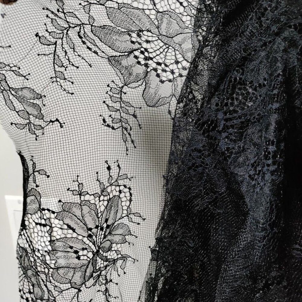 Aqua x Wicked NWT Whimsygoth Steampunk Witchy Y2K Lace Maxi Skirt Black Size M/L - Picture 7 of 14